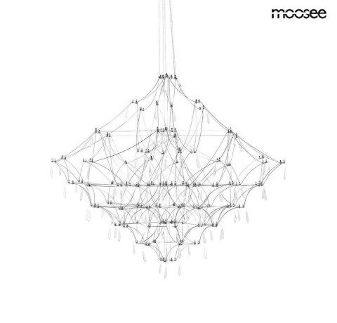 MOOSEE lampa wisząca CONSTELATION 77 - LED, stal szczotkowana MOOSEE lampa wisząca CONSTELATION 77 - LED, stal szczotkowana