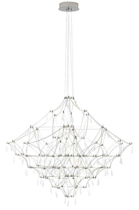 MOOSEE lampa wisząca CONSTELATION 77 - LED, stal szczotkowana MOOSEE lampa wisząca CONSTELATION 77 - LED, stal szczotkowana