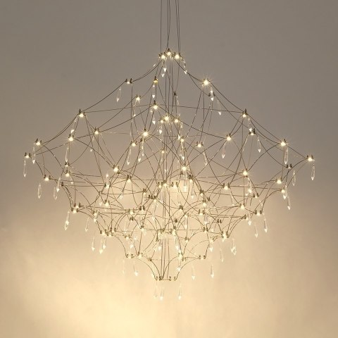 MOOSEE lampa wisząca CONSTELATION 77 - LED, stal szczotkowana MOOSEE lampa wisząca CONSTELATION 77 - LED, stal szczotkowana