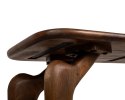 KONSOLA OREGON, CIEMNA BRĄZOWA, LITE DREWNO, DO SALONU, ELEGANCKA 120 CM