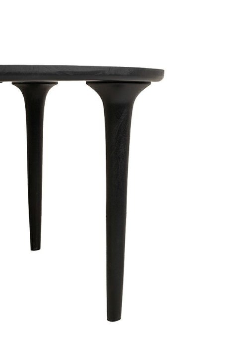 CZARNY STÓŁ LISBONA, LITE DREWNO, DO SALONU, DO JADALNI, ELEGANCKI, 120 CM CZARNY STÓŁ LISBONA, LITE DREWNO, DO SALONU, DO JADALNI, ELEGANCKI, 120 CM