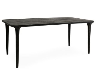 STÓŁ JADALNIANY AETERNA 200CM, DREWNO MANGO, CZARNY, LOFT, NOWOCZESNY