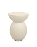 OKRĄGŁY BEŻOWY STOLIK KAWOWY, DO SALONU, MAŁY, ELEGANCKI, PROSTY, 40 CM