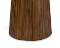OKRĄGŁY STOLIK KAWOWY, MARMUROWY, LITE DREWNO, DO SALONU, ELEGANCKI, 50 CM