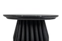 OKRĄGŁY CZARNY STOLIK KAWOWY, MARMUROWY - ARGENTINE, DO SALONU, 50 CM