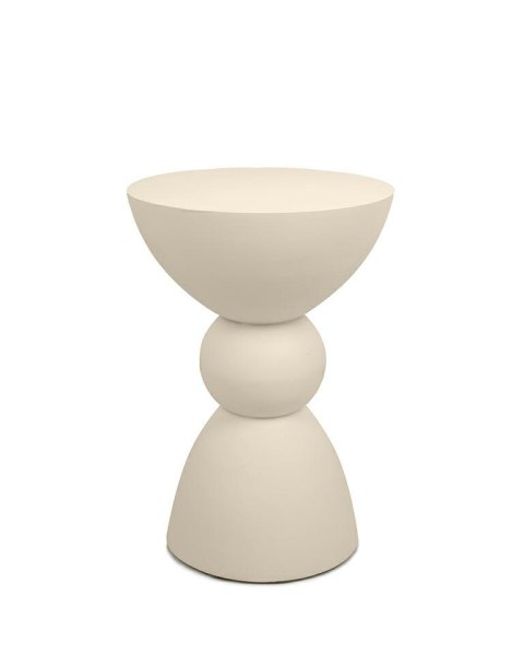 OKRĄGŁY BEŻOWY STOLIK KAWOWY, DO SALONU, MAŁY, ELEGANCKI, GLAMOUR, 35 CM OKRĄGŁY BEŻOWY STOLIK KAWOWY, DO SALONU, MAŁY, ELEGANCKI, GLAMOUR, 35 CM