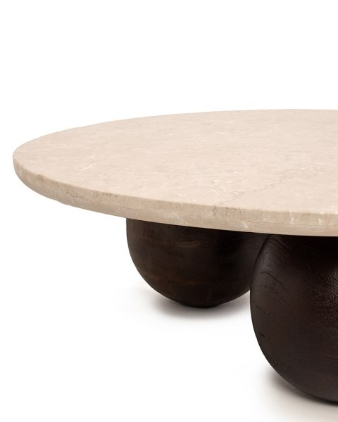 NOWOCZESNY ELEGANCKI STOLIK VICTORIA, KAMIENNY BLAT - TRAWERTYN, 106 CM NOWOCZESNY ELEGANCKI STOLIK VICTORIA, KAMIENNY BLAT - TRAWERTYN, 106 CM