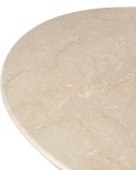 OKRĄGŁY STOLIK KAWOWY PANAMA, MARMUROWY BLAT, LITE DREWNO, DO SALONU, 70 CM