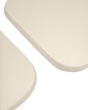 NOWOCZESNY ZESTAW STOLIKÓW KAOWYCH - NATURAL, BEŻOWE, ELEGANCKIE 90 CM, 2w1