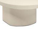 NOWOCZESNY ZESTAW STOLIKÓW KAOWYCH - NATURAL, BEŻOWE, ELEGANCKIE 90 CM, 2w1