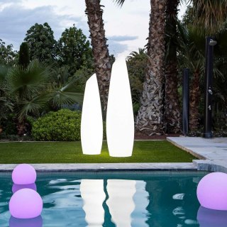 LAMPA OGRODOWA STOJĄCA LUMINOS 140CM, LED RGB, PILOT, BEZPRZEWODOWA, IP54