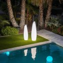 NEW GARDEN lampa ogrodowa FREDO 140 BATTERY TUBE biała