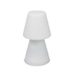NOWOCZESNA LAMPA OGRODOWA STOŁOWA, BIAŁA, DEKORACYJNA, LED, 30 CM