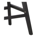 Stołek barowy Norden wood black low PP szary