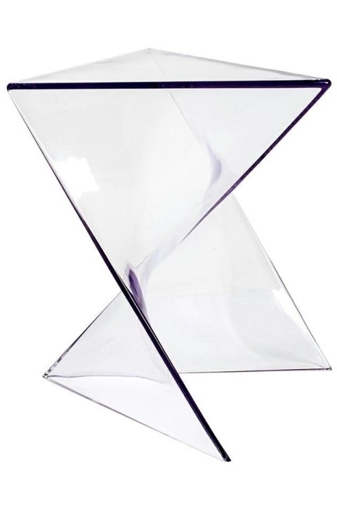 PRZEZROCZYSTY TRÓJKĄTNY STOLIK Z, MAŁY, DO SALONU, POKOJU, NA BALKON, 40 CM PRZEZROCZYSTY TRÓJKĄTNY STOLIK Z, MAŁY, DO SALONU, POKOJU, NA BALKON, 40 CM
