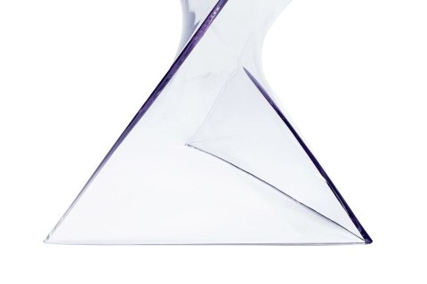 PRZEZROCZYSTY TRÓJKĄTNY STOLIK Z, MAŁY, DO SALONU, POKOJU, NA BALKON, 40 CM PRZEZROCZYSTY TRÓJKĄTNY STOLIK Z, MAŁY, DO SALONU, POKOJU, NA BALKON, 40 CM