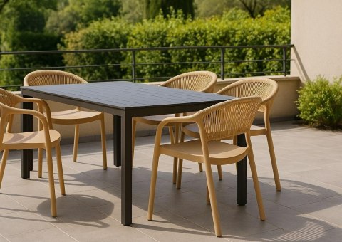 BEŻOWE KRZESŁO Z PODŁOKIETNIKAMI, BOHO, NA TARAS, BALKON, DO KUCHNI, SALONU BEŻOWE KRZESŁO Z PODŁOKIETNIKAMI, BOHO, NA TARAS, BALKON, DO KUCHNI, SALONU