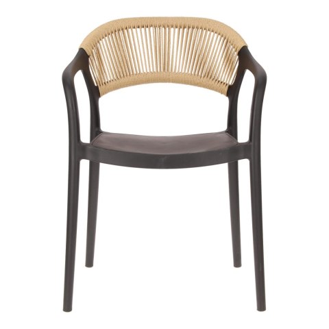 CZARNE KRZESŁO Z PODŁOKIETNIKAMI, BOHO, NA TARAS, BALKON, DO KUCHNI, SALONU CZARNE KRZESŁO Z PODŁOKIETNIKAMI, BOHO, NA TARAS, BALKON, DO KUCHNI, SALONU