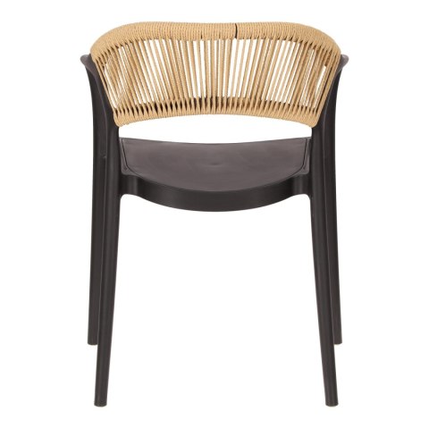 CZARNE KRZESŁO Z PODŁOKIETNIKAMI, BOHO, NA TARAS, BALKON, DO KUCHNI, SALONU CZARNE KRZESŁO Z PODŁOKIETNIKAMI, BOHO, NA TARAS, BALKON, DO KUCHNI, SALONU