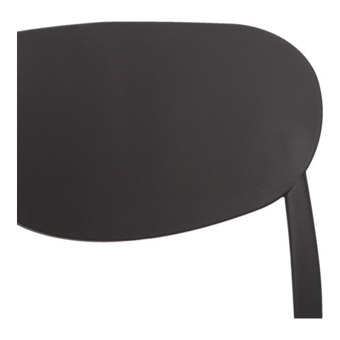 CZARNE KRZESŁO FLORA, DO OGRODU, DO KUCHNI, WYTRZYMAŁE, NOWOCZESNE, LEKKIE