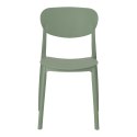 ZIELONE KRZESŁO FLORA, DO OGRODU, DO KUCHNI, WYTRZYMAŁE, NOWOCZESNE, LEKKIE