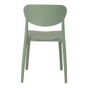 ZIELONE KRZESŁO FLORA, DO OGRODU, DO KUCHNI, WYTRZYMAŁE, NOWOCZESNE, LEKKIE