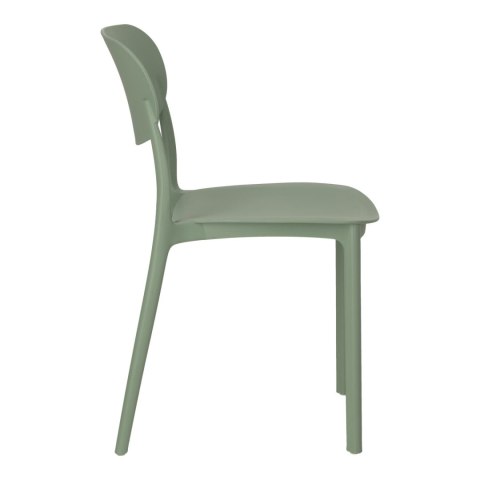 ZIELONE KRZESŁO FLORA, DO OGRODU, DO KUCHNI, WYTRZYMAŁE, NOWOCZESNE, LEKKIE