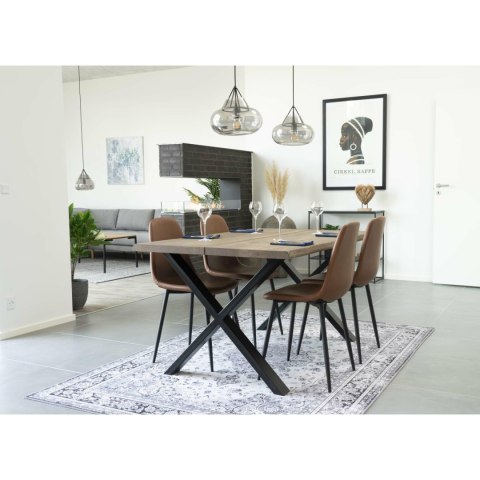 TAPICEROWANE BRĄZOWE KRZESŁO SCANDI LOFT, DO JADALNI, SALONU, NOWOCZESNE TAPICEROWANE BRĄZOWE KRZESŁO SCANDI LOFT, DO JADALNI, SALONU, NOWOCZESNE