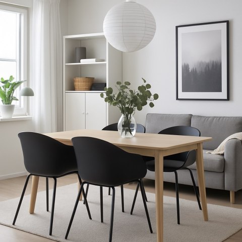 NOWOCZESNE CZARNE KRZESŁO LOFT, Z PODŁOKIETNIKAMI, PODUSZKA, METALOWE NOGI NOWOCZESNE CZARNE KRZESŁO LOFT, Z PODŁOKIETNIKAMI, PODUSZKA, METALOWE NOGI