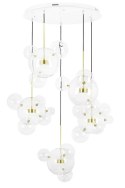MOOSEE Lampa wisząca CAPRI DISC 5 złota - 300 LED, aluminium, szkło