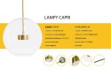 MOOSEE Lampa wisząca CAPRI DISC 5 złota - 300 LED, aluminium, szkło