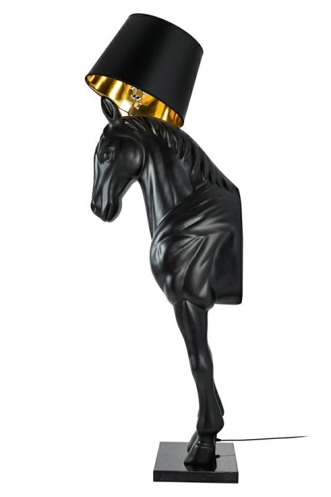 MOOSEE lampa podłogowa KOŃ HORSE STAND M czarna - włókno szklane MOOSEE lampa podłogowa KOŃ HORSE STAND M czarna - włókno szklane
