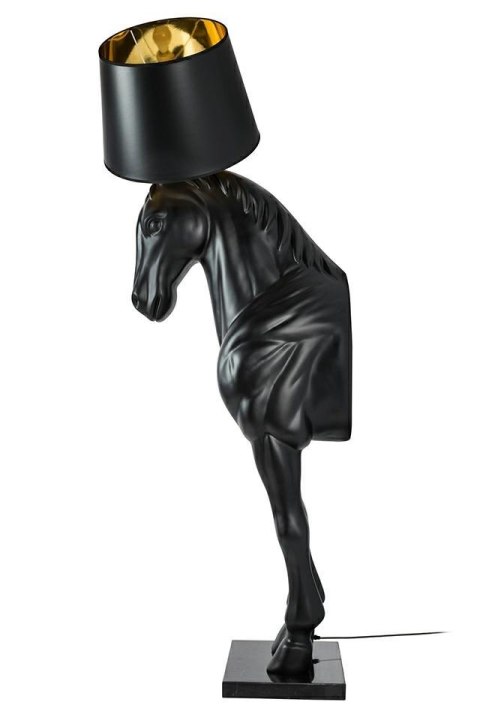 MOOSEE lampa podłogowa KOŃ HORSE STAND M czarna - włókno szklane MOOSEE lampa podłogowa KOŃ HORSE STAND M czarna - włókno szklane