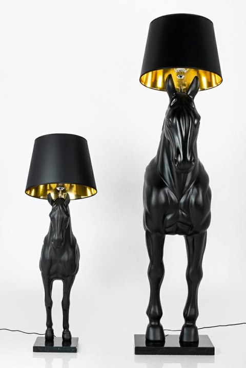 MOOSEE lampa podłogowa KOŃ HORSE STAND M czarna - włókno szklane MOOSEE lampa podłogowa KOŃ HORSE STAND M czarna - włókno szklane