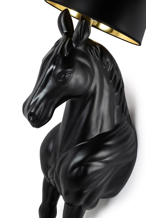 MOOSEE lampa podłogowa KOŃ HORSE STAND M czarna - włókno szklane MOOSEE lampa podłogowa KOŃ HORSE STAND M czarna - włókno szklane