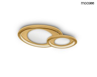 LAMPA SUFITOWA PLAFON AURELIA ZŁOTA, MOOSEE, LED 45W, NOWOCZESNA, SALON