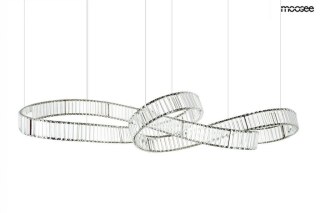 LAMPA WISZĄCA MOOSEE CRISTALLO 160B, CHROM, KRYSZTAŁOWA, LED, 160CM, SALON