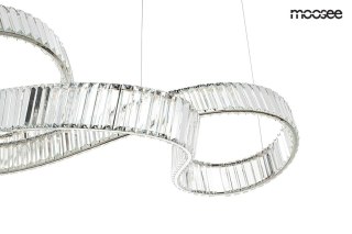 LAMPA WISZĄCA MOOSEE CRISTALLO 160B, CHROM, KRYSZTAŁOWA, LED, 160CM, SALON