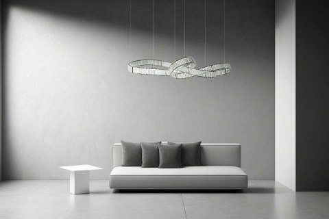 MOOSEE lampa wisząca WAVE 160B chrom MOOSEE lampa wisząca WAVE 160B chrom