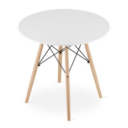 Paleta 20 szt. - Stół TODI Okrągły 80cm - biały