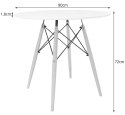 Paleta 20 szt. - Stół TODI Okrągły 80cm - biały