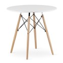 Paleta 20 szt. - Stół TODI Okrągły 80cm - biały