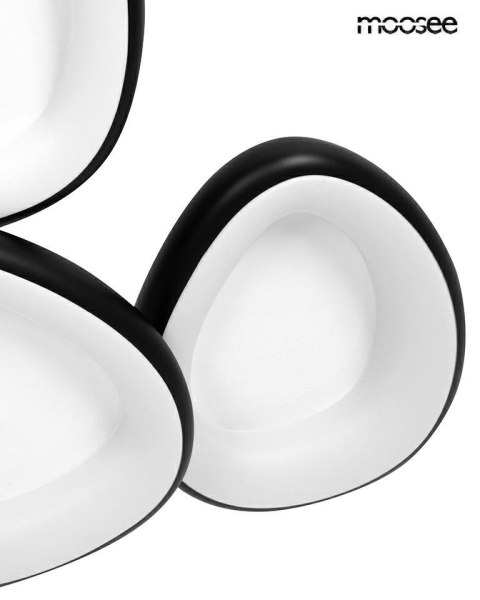 MOOSEE lampa sufitowa / plafon AREA 3 czarna MOOSEE lampa sufitowa / plafon AREA 3 czarna