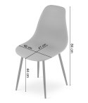 Paleta 100 szt. - Krzesło WAT czarne / nogi czarne
