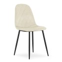 Krzesło ASTI - beż aksamit x 1