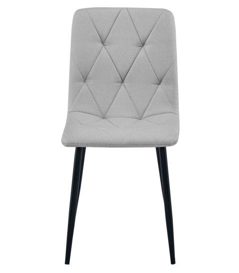 Krzesło LIBRA - jasny szary materiał / nogi czarne x 1