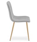 KRZESŁO TAPICEROWANE AURA, SZARE, DO SALONU, JADALNI, KUCHNI, NOWOCZESNE