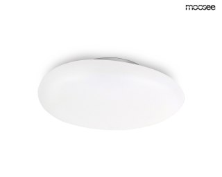 LAMPA SUFITOWA PLAFON ALBAORO BIAŁA, LED 25W, MOOSEE, NOWOCZESNA, SALON