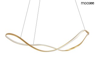 LAMPA WISZĄCA MOOSEE AURALUX 100, ZŁOTA, LED 41W, SALON, MODERN, ART DECO