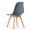 Paleta 120 szt. - Krzesło KITO - dark slate / nogi naturalne